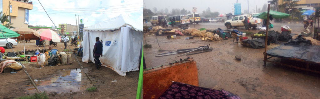 Despite the rain and cold weather, the testing and counselling services still went on